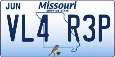 MO license plate VL4R3P