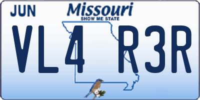 MO license plate VL4R3R