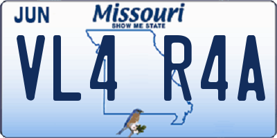 MO license plate VL4R4A