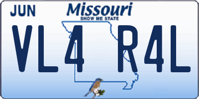 MO license plate VL4R4L