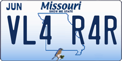 MO license plate VL4R4R