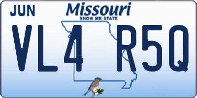 MO license plate VL4R5Q