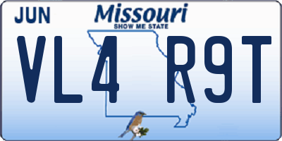 MO license plate VL4R9T