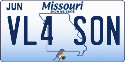 MO license plate VL4S0N