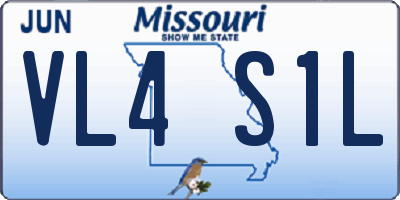 MO license plate VL4S1L