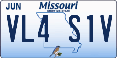 MO license plate VL4S1V
