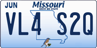 MO license plate VL4S2Q