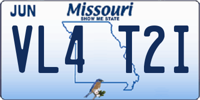 MO license plate VL4T2I