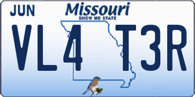 MO license plate VL4T3R