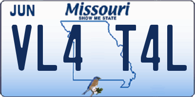 MO license plate VL4T4L