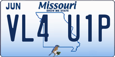 MO license plate VL4U1P