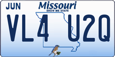 MO license plate VL4U2Q
