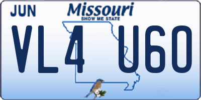 MO license plate VL4U6O