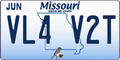 MO license plate VL4V2T