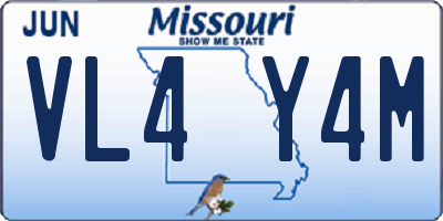 MO license plate VL4Y4M