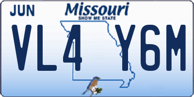 MO license plate VL4Y6M
