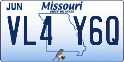 MO license plate VL4Y6Q