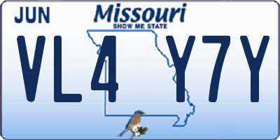 MO license plate VL4Y7Y