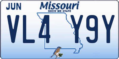 MO license plate VL4Y9Y