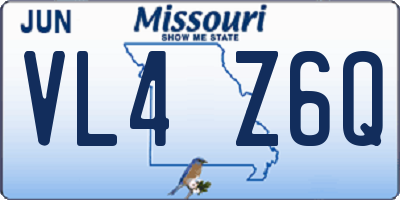 MO license plate VL4Z6Q