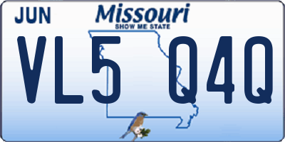 MO license plate VL5Q4Q