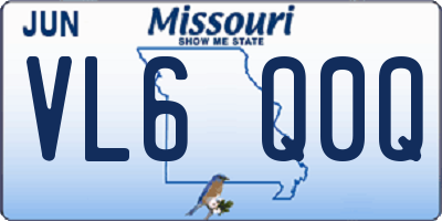 MO license plate VL6Q0Q