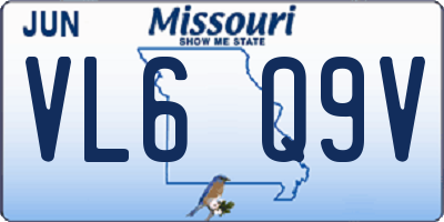 MO license plate VL6Q9V