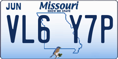 MO license plate VL6Y7P