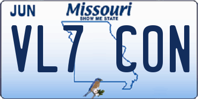 MO license plate VL7C0N