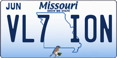 MO license plate VL7I0N
