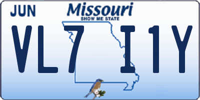 MO license plate VL7I1Y