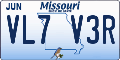MO license plate VL7V3R