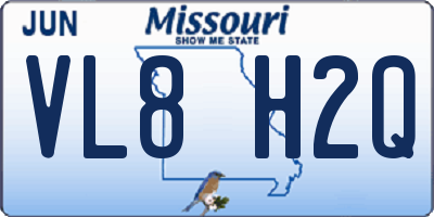 MO license plate VL8H2Q