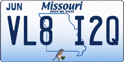 MO license plate VL8I2Q