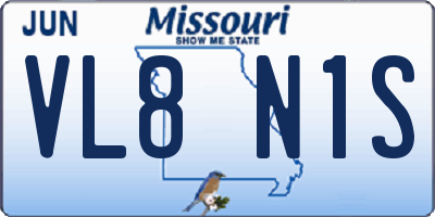 MO license plate VL8N1S