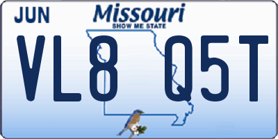 MO license plate VL8Q5T