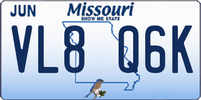 MO license plate VL8Q6K