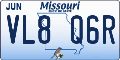 MO license plate VL8Q6R