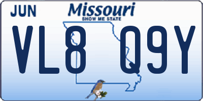 MO license plate VL8Q9Y