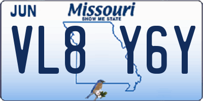 MO license plate VL8Y6Y