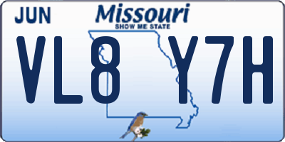 MO license plate VL8Y7H