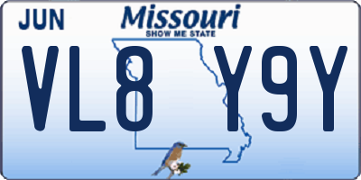 MO license plate VL8Y9Y