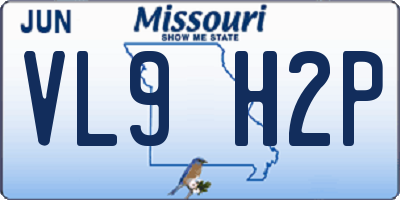 MO license plate VL9H2P