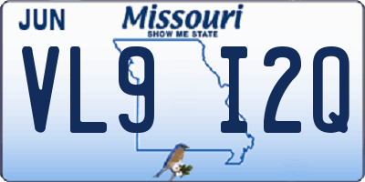 MO license plate VL9I2Q