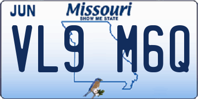 MO license plate VL9M6Q