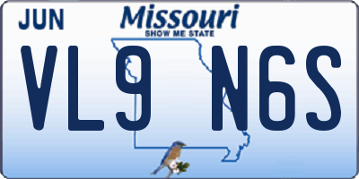 MO license plate VL9N6S