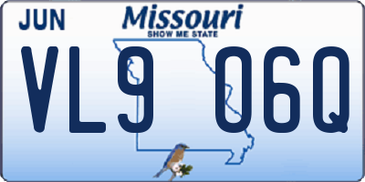 MO license plate VL9O6Q