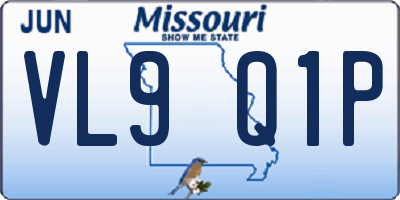MO license plate VL9Q1P