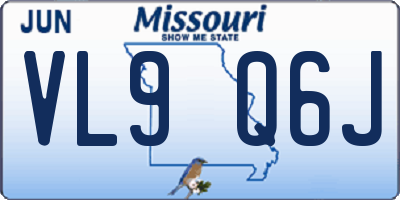 MO license plate VL9Q6J