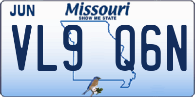 MO license plate VL9Q6N